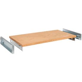 Schäfer Shop Genius Tablarauszug für FS Materialschränke, Buchenholz geölt, B 910 x T 490 x H 80 mm