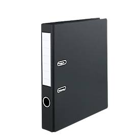 SCHÄFER SHOP Ordner PVC, DIN A4, Rückenbreite 50 mm, schwarz