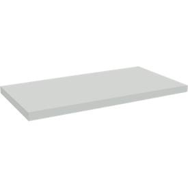 Schäfer Shop Pure Ablegeboden für manuell höhenverstellbare Arbeitstische AST31, Spanplatte, Stärke 25 mm, bis 30 kg, B 740 x T 365 x H 55 mm, lichtgrau