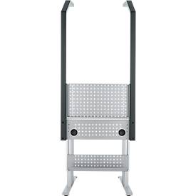 Schäfer Shop Pure Arbeitstisch AST31, elektrisch höhenverstellbar, Melaminplatte, T-Fuß, bis 400 kg, B 750 x T 800 x H 725-1155 mm, weißaluminium/lichtgrau