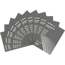 Schäfer Shop Pure Briefblock , DIN A4, 10 Stück, weiß