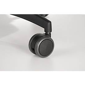 Schäfer Shop Pure Bürostuhl SSI PROLINE P1 Clean, mit Armlehnen, Punktsynchronmechanik, Bandscheibensitz, antibakterieller Bezug, schwarz