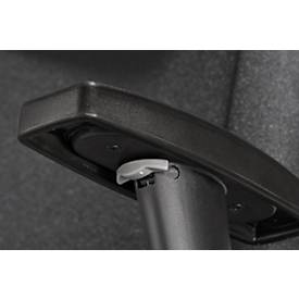 Schäfer Shop Pure Bürostuhl SSI PROLINE P1 Clean, mit Armlehnen, Punktsynchronmechanik, Bandscheibensitz, antibakterieller Bezug, schwarz