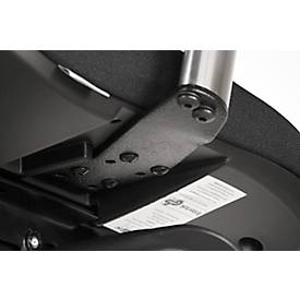 Schäfer Shop Pure Bürostuhl SSI PROLINE P1 Clean, mit Armlehnen, Punktsynchronmechanik, Bandscheibensitz, antibakterieller Bezug, schwarz