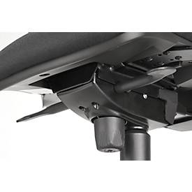 Schäfer Shop Pure Bürostuhl SSI PROLINE P1 Clean, mit Armlehnen, Punktsynchronmechanik, Bandscheibensitz, antibakterieller Bezug, schwarz