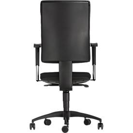 Schäfer Shop Pure Bürostuhl SSI PROLINE P1 Clean, mit Armlehnen, Punktsynchronmechanik, Bandscheibensitz, antibakterieller Bezug, schwarz