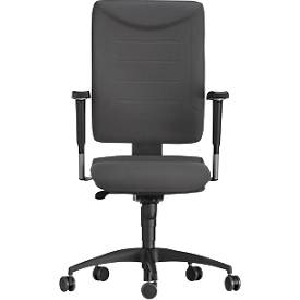 Schäfer Shop Pure Bürostuhl SSI Proline P1, mit Armlehnen, Synchronmechanik, Bandscheibensitz, anthrazit 