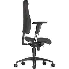 Schäfer Shop Pure Bürostuhl SSI Proline P1, mit Armlehnen, Synchronmechanik, Bandscheibensitz, anthrazit 