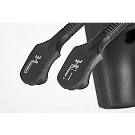 Schäfer Shop Pure Bürostuhl SSI Proline P1, Synchronmechanik, mit Armlehnen & Lendenwirbelstütze, Bandscheibensitz