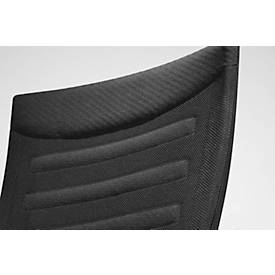 Schäfer Shop Pure Bürostuhl SSI Proline S2, mit Armlehnen, Punkt-Synchronmechanik, Bandscheibensitz, schwarz/schwarz 