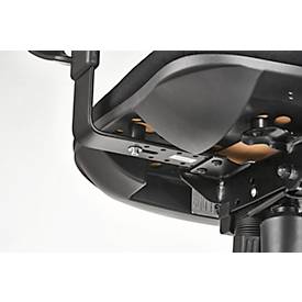 Schäfer Shop Pure Bürostuhl Support CLEAN, mit Armlehnen, Synchronmechanik, Bandscheibensitz, antibakterieller Bezug, schwarz