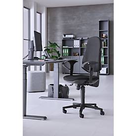 Schäfer Shop Pure Bürostuhl Support CLEAN, mit Armlehnen, Synchronmechanik, Bandscheibensitz, antibakterieller Bezug, schwarz