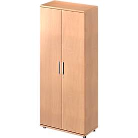 Schäfer Shop Pure Flügeltürenschrank Proplana, 5 Ordnerhöhen, Breite 800 mm, abschließbar, Buche-Dekor 