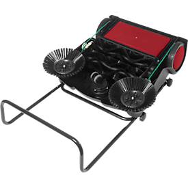 Schäfer Shop Pure Handkehrmaschine, Kehrleistung 2800 m²/h, bis 14 l, L 1100 x B 670 x H 980 mm, schwarz/rot