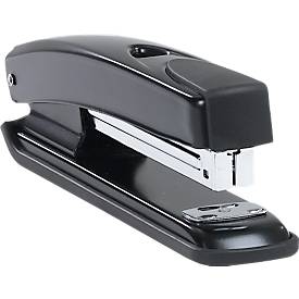 Schäfer Shop Pure Heftgerät FS 5857, bis 20 Blatt, Ladekapazität 150 Klammern Typ 24/6 und 210 Klammern Typ 26/6, schwarz