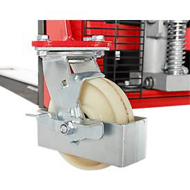 Schäfer Shop Pure Hochhubwagen, manuell, 1600 kg Tragkraft, bis 1600 mm Hubhöhe, rot