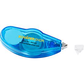 Schäfer Shop Pure Korrekturroller Standard, 8 m x 5 mm, blau, 3 Stück + 1 GRATIS
