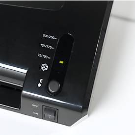 Schäfer Shop Pure Laminiergerät-Set SH 322, mit Schneidelineal und Eckenabrunder, schwarz