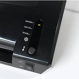 Schäfer Shop Pure Laminiergerät-Set SH 322, mit Schneidelineal und Eckenabrunder, schwarz