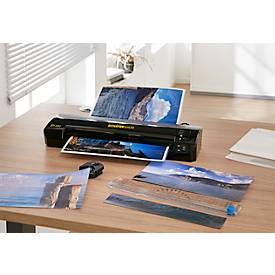 Schäfer Shop Pure Laminiergerät-Set SH 322, mit Schneidelineal und Eckenabrunder, schwarz