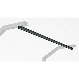 Schäfer Shop Pure Laufschiene für AST31 Tischaufbau mit H 1615 mm, bis 25 kg, B 1500 x T 30 x H 30 mm, Stahl, anthrazitgrau