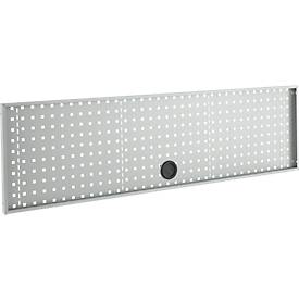 Schäfer Shop Pure Lochwand für AST31 Tischaufbau, bis 150 kg, B 1500 x H 380 mm, Stahl, lichtgrau
