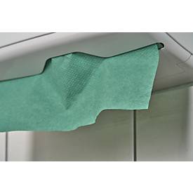 Schäfer Shop Pure Papierhandtücher Zick-Zack-Falzung, 1-lagig, L 250 x B 230 mm, reißfest, 5000 Blatt, grün