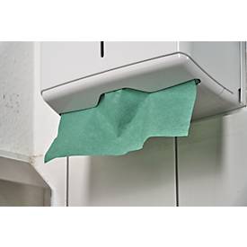 Schäfer Shop Pure Papierhandtücher Zick-Zack-Falzung, 1-lagig, L 250 x B 230 mm, reißfest, 5000 Blatt, grün