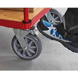 Schäfer Shop Pure Plattformwagen mit Schiebegriff, Ladefläche 850 x 500 mm