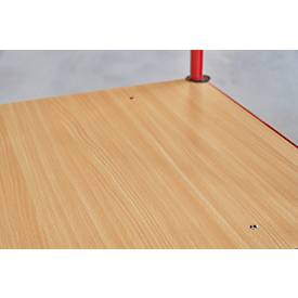 Schäfer Shop Pure Plattformwagen mit Schiebegriff, Ladefläche 850 x 500 mm