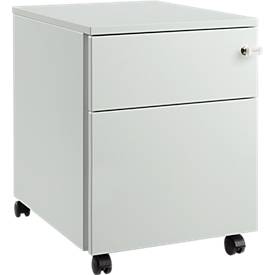 Schäfer Shop Pure Rollcontainer 36, Stahl/Holz, 1 Schub 