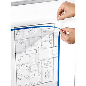 Schäfer Shop Pure SSI Magnetrahmen Standard, DIN A4 Hochformat, 5 Stück, blau