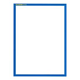 Schäfer Shop Pure SSI Magnetrahmen Standard, DIN A4 Hochformat, 5 Stück, blau
