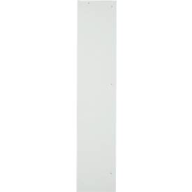 Schäfer Shop Pure Stahlschrank, abschließbar, 4 verzinkte Böden, B 950 x T 400 x H 1935 mm, lichtgrau RAL 7035/enzianblau RAL 5010