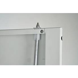 Schäfer Shop Pure Stahlschrank, aus Stahl, 4 Böden, 5 OH, abschließbar, B 950 x T 400 x H 1935 mm, Lichtgrau RAL 7035