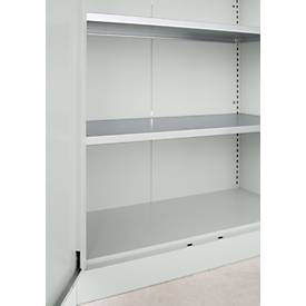 Schäfer Shop Pure Stahlschrank Flügeltür, 4 Böden, 250 kg, RAL 7035, 950×400×1935 mm, gratis EDUSCHO Caffè Crema 1 kg