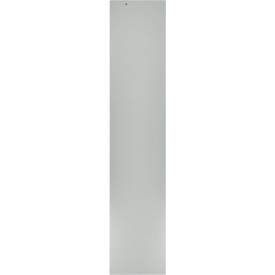 Schäfer Shop Pure Stahlschrank, Stahl, abschließbar, T 400 x H 1935 x B 950 mm, 5 OH, lichtgrau/enzianblau