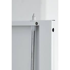 Schäfer Shop Pure Universalschrank 2er-Set, Stahl, abschließbar, 950 x 400 x 1935 mm, 5 OH