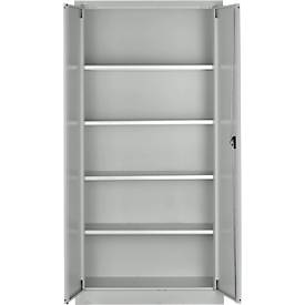 Schäfer Shop Pure Universalschrank 2er-Set, Stahl, abschließbar, 950 x 400 x 1935 mm, 5 OH