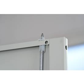 Schäfer Shop Pure Universalschrank, 5 OH, 4 Fachböden, abschließbar, B 1200 x T 400 x H 1935 mm, Stahl, lichtgrau RAL 7035/lichtgrau RAL 7035