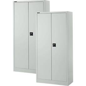 Schäfer Shop Pure Universele kast SET van 2 stuks, staal, afsluitbaar, 950 x 400 x 1935 mm, 5 ordnerhoogten