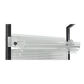 Schäfer Shop Pure Verstellboden für AST31 Tischaufbau, bis 30 kg, B 1500 x T 400 x H 120 mm, Stahl, lichtgrau