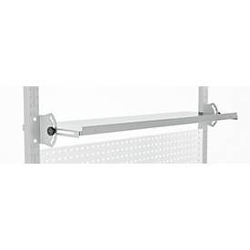 Schäfer Shop Pure Verstellboden für AST31 Tischaufbau, bis 30 kg, B 2000 x T 400 x H 120 mm, Stahl, lichtgrau