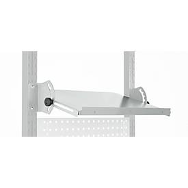 Schäfer Shop Pure Verstellboden für AST31 Tischaufbau, bis 30 kg, B 750 x T 400 x H 120 mm, Stahl, lichtgrau