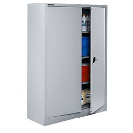 Schäfer Shop Select Aktenschrank, abschließbar, Höhe 1585 mm, Breite 1200 mm, weißaluminium RAL 9006