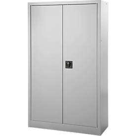 Schäfer Shop Select Aktenschrank, abschließbar, Höhe 1585 mm, Breite 950 mm, alusilber