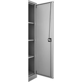 Schäfer Shop Select Aktenschrank, abschließbar, Höhe 1585 mm, Breite 950 mm, alusilber