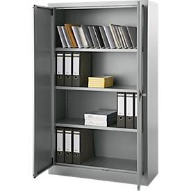 Schäfer Shop Select Aktenschrank, abschließbar, Höhe 1585 mm, Breite 950 mm, lichtgrau