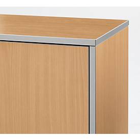 Schäfer Shop Select Aktenschrank Moxxo IQ, Holz, 2 Böden, 3 OH, B 801 x T 362 x H 1115 mm, abschließbar, Buche-Dekor