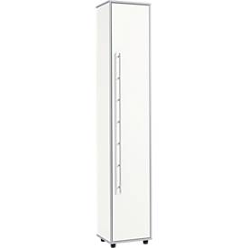 Schäfer Shop Select Aktenschrank Moxxo IQ, Holz, 5 Böden, 6 OH, B 401 x T 362 x H 2166 mm, weiß